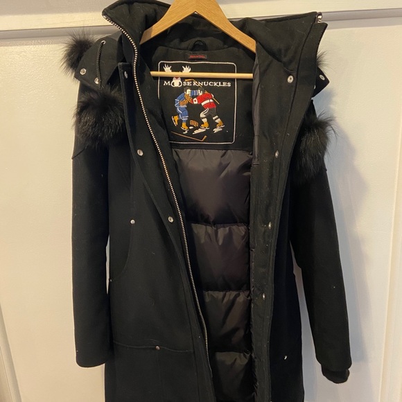 Moose Knuckle Wool Puff Jacket - Picture 1 of 12